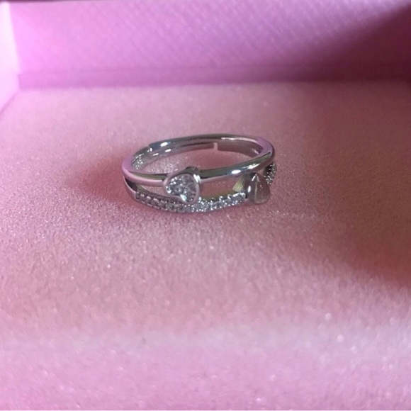 Jewelry - Sterling Silver Heart Accent Ring in Silver
